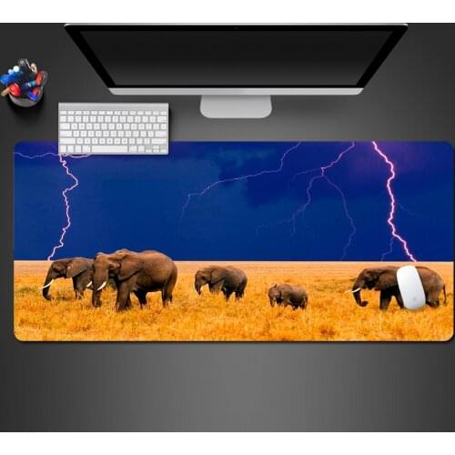 The African Elephant Mouse Pad For High Quality Game Players Game Pad Computer Office Keyboard Ultra-thin Lock Side Table Mats