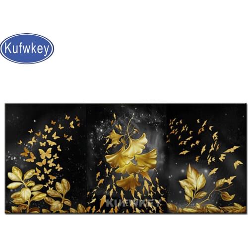 Golden Leaf Butterfly diamond painting cross stitch diamond mosaic art diamond embroidery full square/round drill handmade gift