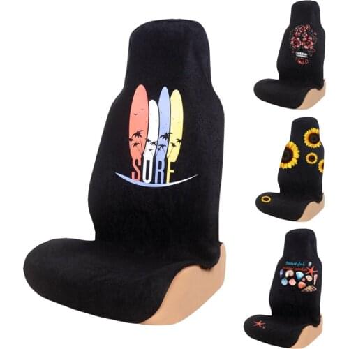 Car Seat Cover Pet Cushion Waterproof Car Seat Cushion Towel Cloth Universal Cartoon Cute Pattern Sunflower Functional Cushion