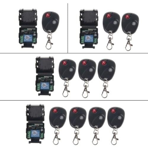 DC 12V 10A 433MHz Wireless RF Relay Remote Control Switch Receiver Transmitter Kit