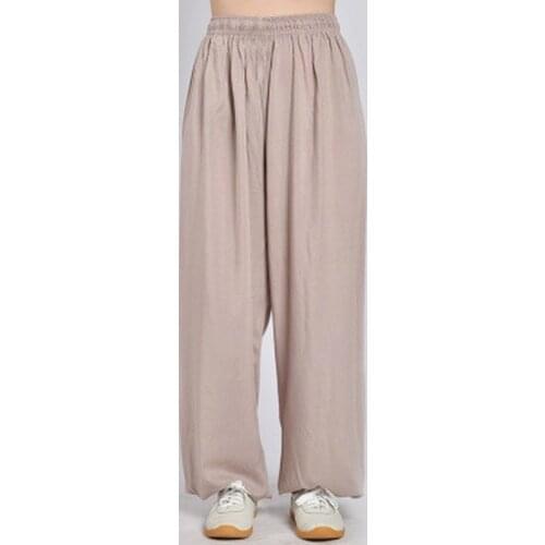 Multiple Colors Available Soft Cotton Kung Fu Tai Chi Pants Martial Arts Wing Chun Clothing Wushu Trousers