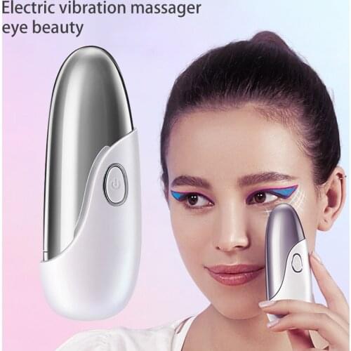 Electric Eye Beauty Massager Hot Compress Vibration Massage Portable Eye Care Pen Facial Lift Anti Wrinkle Remove Dark Circles