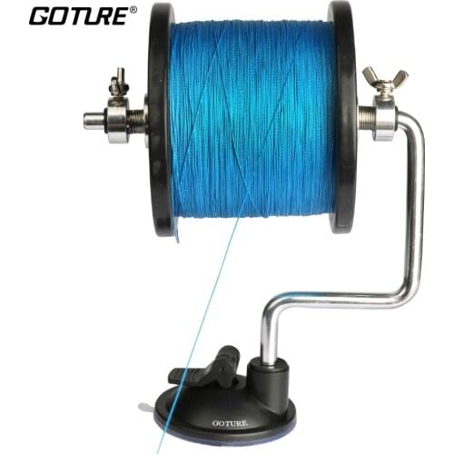 Goture Fishing Line Reel Spool Spooler System Tackle Silver Aluminum Exclusive Design Line Bobbin/Spool Winder Winding Device
