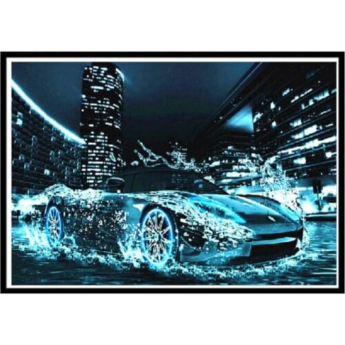 Cool 5D diamond painting sports car full circle diamond embroidery mosaic car picture cross stitch home decoration gift