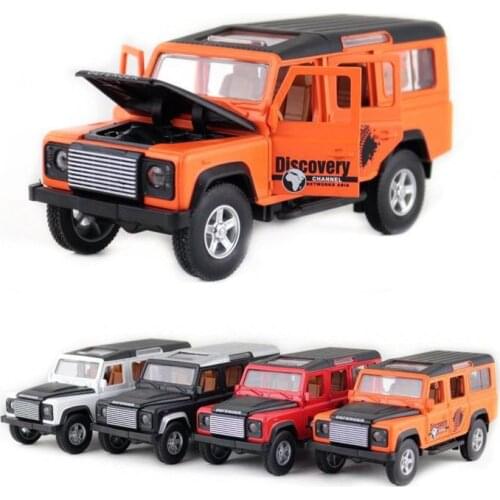 1:32 Scale/Diecast Metal Toy Model/Defender SUV Sport Car/Sound & Light/Pull back Educational Collection/Gift For Children