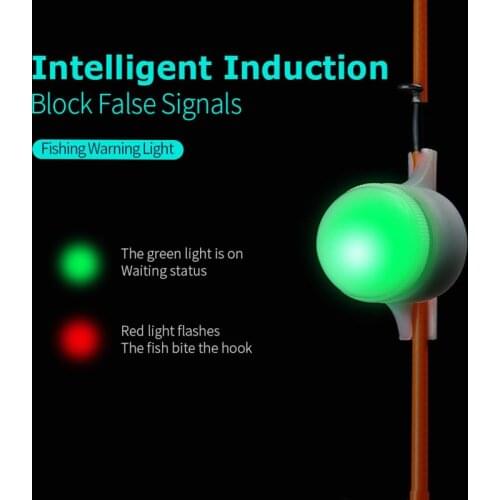 Mini LED Light Automatic Induction Fishing Alarm Rod Tip Carp Night Fishing Light Auto Recognition Bite Alarm System