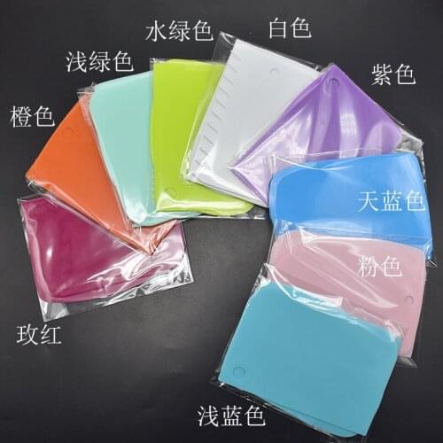 DIY three-piece cake cream spatula scraper baking tools dicing knife cake scraper baking set reusable baking tools for cakes