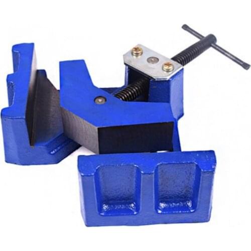 4inch Right Angle Clamp,Cast iron Right Angle Clip Clamp Tool Woodworking Photo Frame Vise Hold