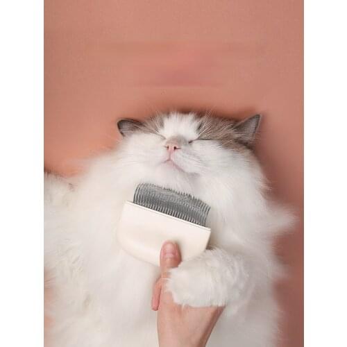 Cat comb cat combing brush to remove floating hair, long-haired short-haired cat puppets, special massage comb, cat artifact