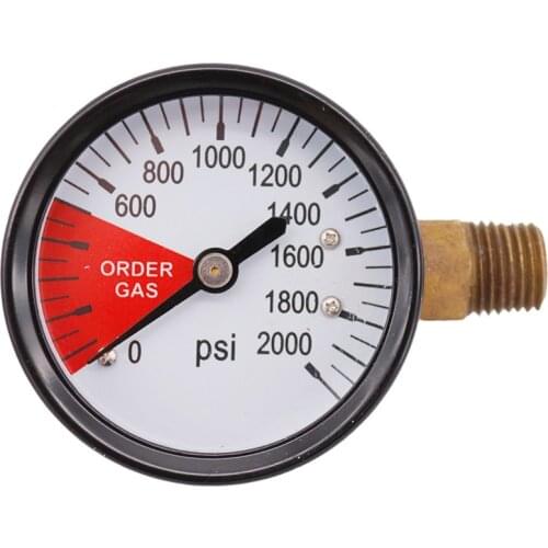 High Pressure Regulator Gauge for Beer/Soda Keg System Regulator 0 ~ 2000 PSI Right Hand Thread - 1/4"NPT