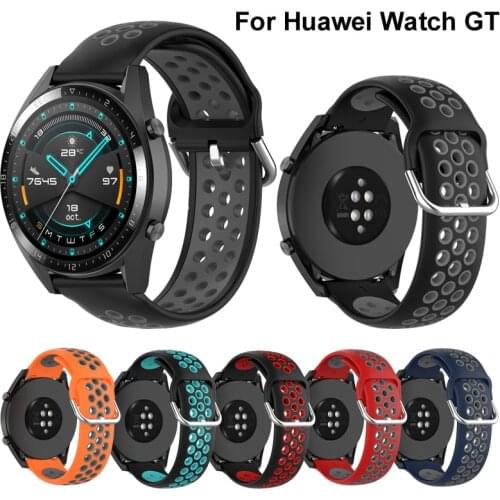 Silicone Smart Watch Bracelet Strap For Huawei Watch GT2 46mm Sports Belt For HONOR Magic Band 22MM Replacement Wristband