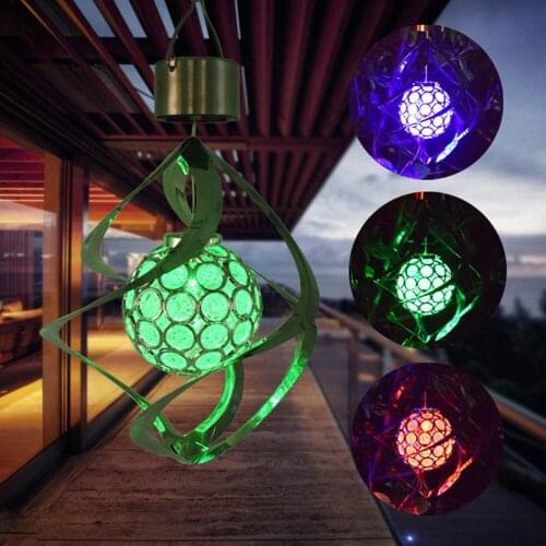 LED Solar Power Hanging Lights Outdoor Garden Solar Lamp Waterproof Romantic Wind Chimes Christmas Decoration Romantic Light