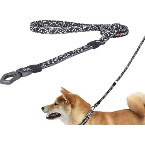 Reflective Double Handle Dog Leash Heavy Duty Pet Dog Lead Mesh Padded 2 Handles Leashes Training Control for Small Large Dogs