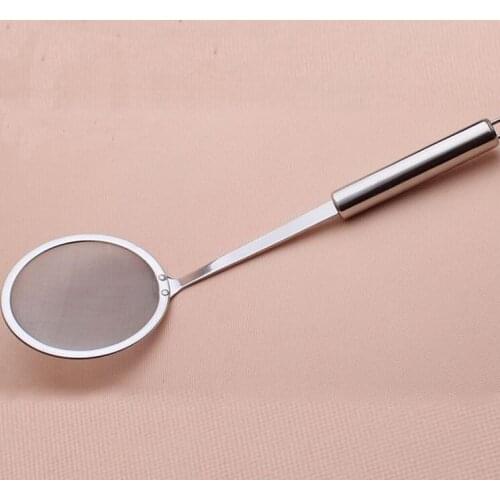 High quality oil filter kitchen spoon kitchen tools stainless steel sieve scoop oil filter