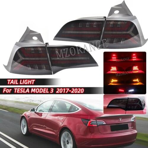 Car Styling Tail Lamp For Tesla Model 3 Tail Lights Model Y LED Tail Light Dynamic Signal DRL Brake Reverse Auto Accessories