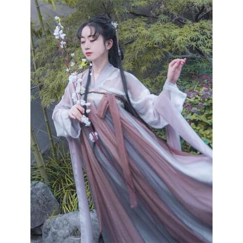 Hanfu Women Full Chest Dress Top Chinese Elegant Traditional Tang Dress Dance Fairy Costume Female Princess Clothing Carnival 20