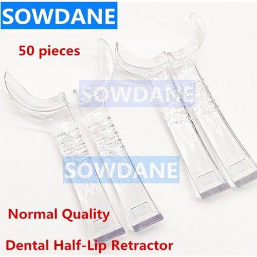 50 pcs Dental Lip Cheek Retractor Mouth Opener Photograghic Tool Plastic Half-Lip Retractor Mouth gag Autoclavable