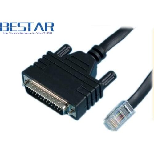 1.8M DB25 to RJ45 network routers CAB-CONAUX console RJ 45 cable connector RJ45 connectors for cisco router RS232 DB 25 cables