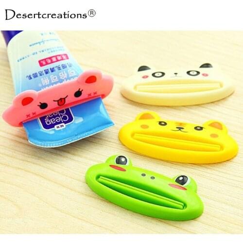 1pcs Cute Animal Multifunction Squeezer Toothpaste Squeezer Home Commodity Bathroom Tube Cartoon Toothpaste Dispenser