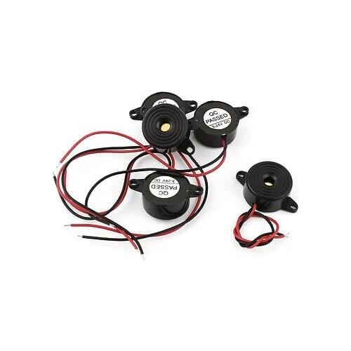 5Pcs DC 3-24V Wire Leads Industrial Audio Piezo Electronic Alarm Buzzer
