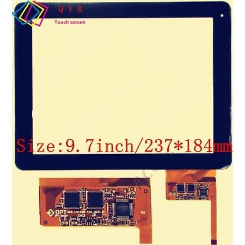 9.7 Black touch screen for VOYO Q907 Q907i Capacitive touch screen panel repair replacement parts