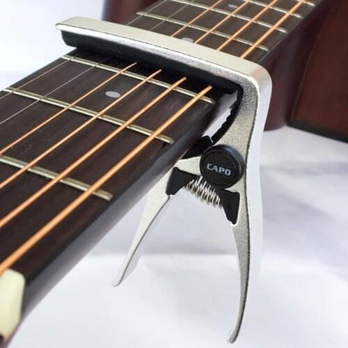 Aluminum Alloy Metal Guitar Capo Quick Change Clamp Key Acoustic Classical Folk acoustic guitar High Quality Guitar Capo Tone