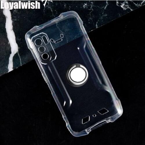 Ring Case for Cubot KingKong 5 Pro Soft TPU Silicone Back Shockproof Cover for Cubot KingKong5 Pro Couqe Funda