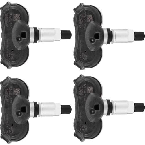 4Pcs Car TPMS Tire Pressure Monitoring Sensor for IX35 2010-2012 52933-3M000 (Black + Silver)