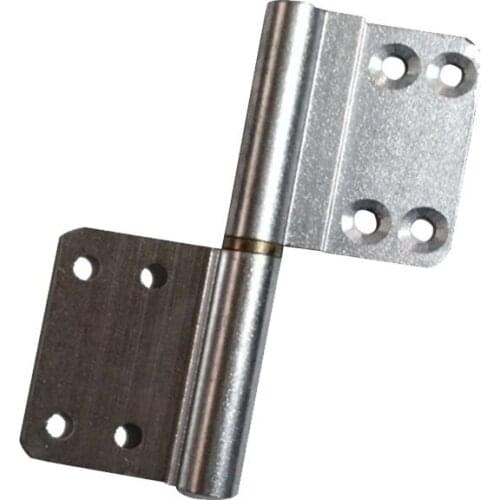 Toilet Door Aluminum Alloy Old Bathroom Hardware Dismantled Flat Open Hinged Folding Hinge