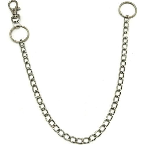 Hip Hop Pants Chain Secure Travel Wallet Chain Heavy Duty Jeans Link Coil Leash