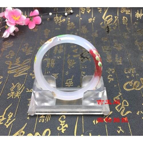 Exquisite carnelian White agate Bangle inlay conch Amulet bracelet Mascots beautiful