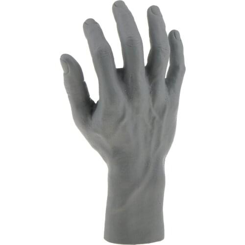 High Simulation Male Mannequin Right Hand For Jewelry Bracelet Watch Glove Ring Display Magnet can be equipped on the bottom