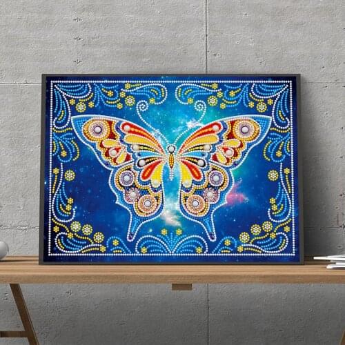 New Butterfly 5D Diamond Painting Kits Luminous Crystal DIY Night Light Diamond Embroidery Cross Stitch Home Wall Decor