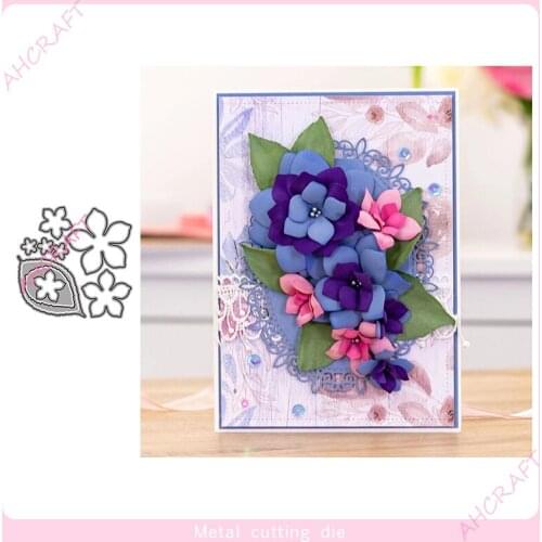 Flower and Leaf set Metal Cutting Dies for DIY Scrapbooking Photo Album Decorative Embossing PaperCard Crafts Die2021