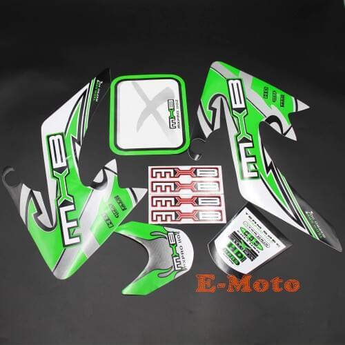 NEW GREEN GRAPHICS STICKER FOR HONDA CRF50 XR50 4 STROKE DIRT BIKE PIT BIKE