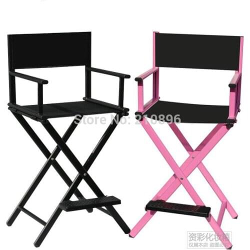 Hairdressing chair maquiagem para pernas sillas plegables black and pink
