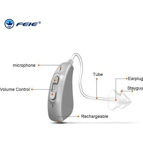 MY-2 Rechargeable Hearing Aid Digital Hearing Aids Adjustable Tone Sound Amplifier Portable Deaf Elderly digital Hearing Aid
