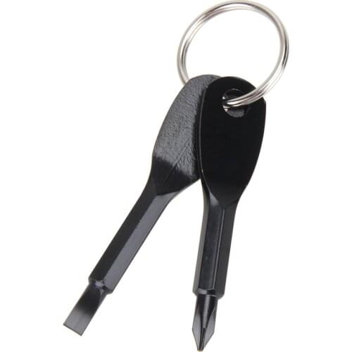 Petpig Portable Key Screwdriver Set Tool with Key Ring Outdoor Multifunctional Pocket Mini Tool with Stainless Keychain