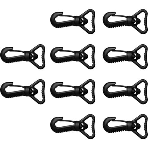 10x Plastic Swivel Spring Snap Hook Clip Buckle Fits 25mm/1" Webbing Strap