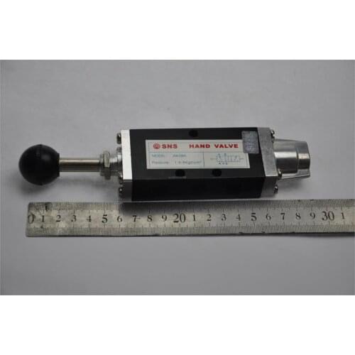 Hand control air pneumatic valve JM-08A 1/4"BSPT with spring reseting