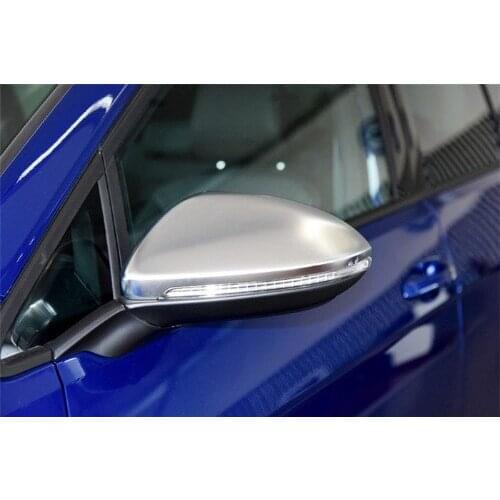 R Line Style Silver Matt Chrome Side Mirror Cap Replacement For VW Volkswagen Golf MK7