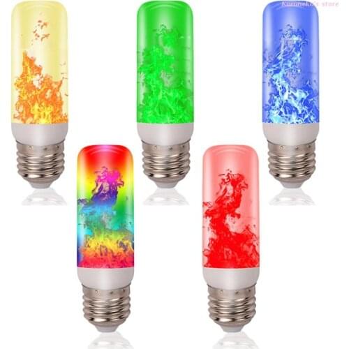 Neko LED Flicker Flame Light Bulb Simulated Burning Fire Effect E27 Lamp Xmas Party Decor