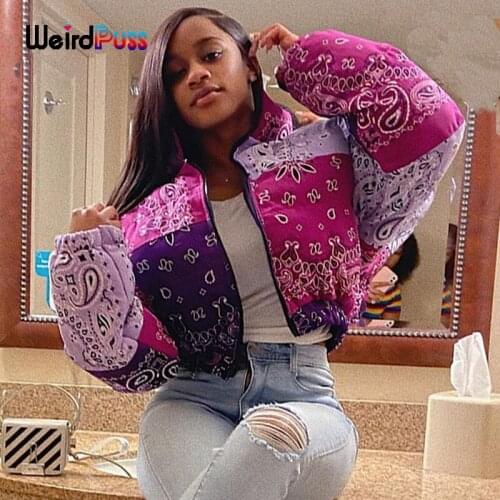 WEIRD PUSS Women's Short Down Jackets