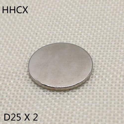 10 20 50pcs/lot Disk magnet 25x2 N38 Magnet 25*2 Magnets 25 X 2 for speaker