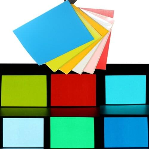 105mmx148mm 12V A6 EL Panel Light Electroluminescent Light Paper Neon Sheet W/ Actuator