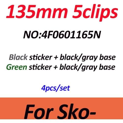 4pcs 135MM 5clips Black/gray Base Wheel Center Cap Cover Green Black 56MM Decal Car Rim Hubcaps for Bora Jetta Fabia Superb Yeti