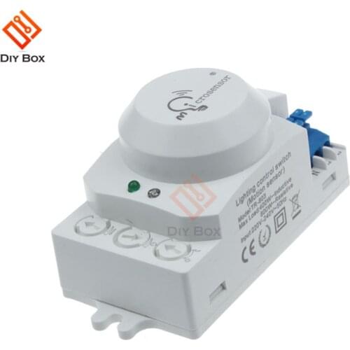 5.8GHz LED Microwave Radar Sensor Light Switch Human Body Motion Induction Sensor Controller Switch AC 220V-240V DC 12V 24V