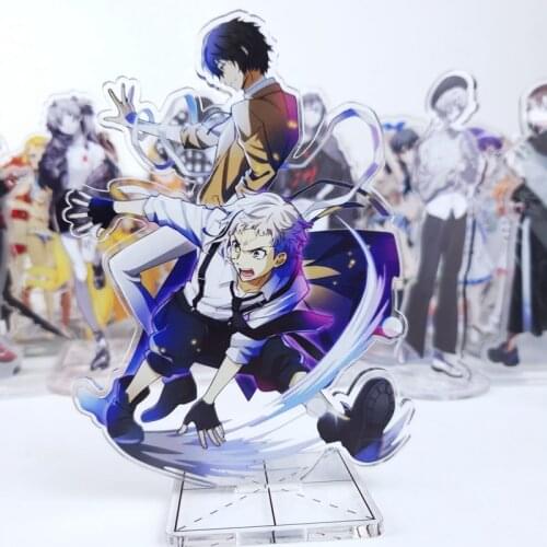 Anime Bungo Stray Dogs Ryunosuke Akutagawa Doppo Kunikida Edogawa Cosplay Acrylic Stand Figure Model Plate Desk Decor Xmas Gifts