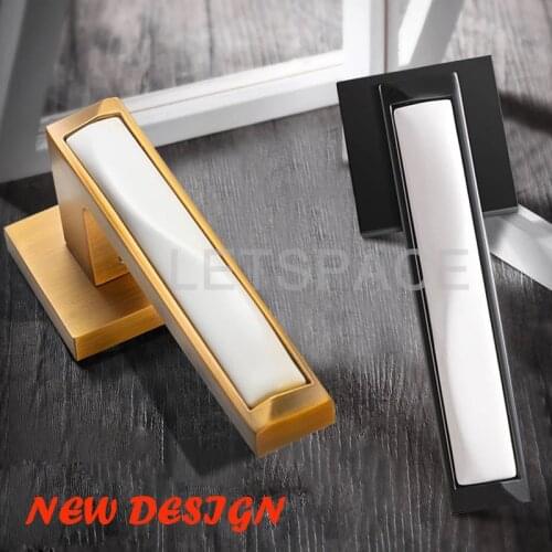 Free Shipping European Simple Wood Door Ceramic Lock Top-level split Imitation interior Door Handle Bedroom Mute Zinc Alloy Lock