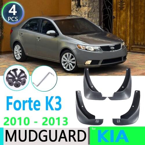 For Kia Forte Cerato K3 TD 2010 2011 2012 2013 （TD) 4 PCS Car Fender Mudguard Mud Flaps Guard Splash Flap Car Accessories